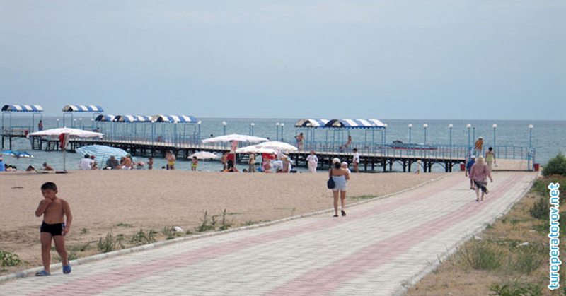 пляж отеля Асыл Таш на Иссык-Куле