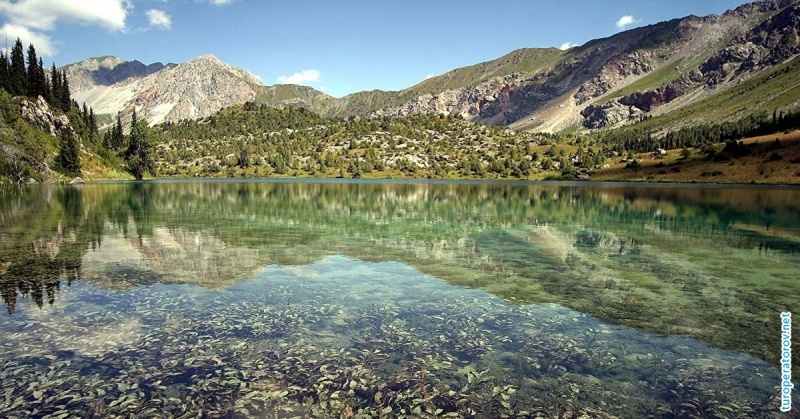 Озеро Сары-Челек в Кыргызстане