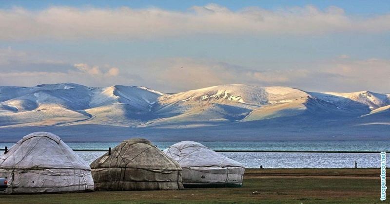 Озеро Сон-Куль в Кыргызстане